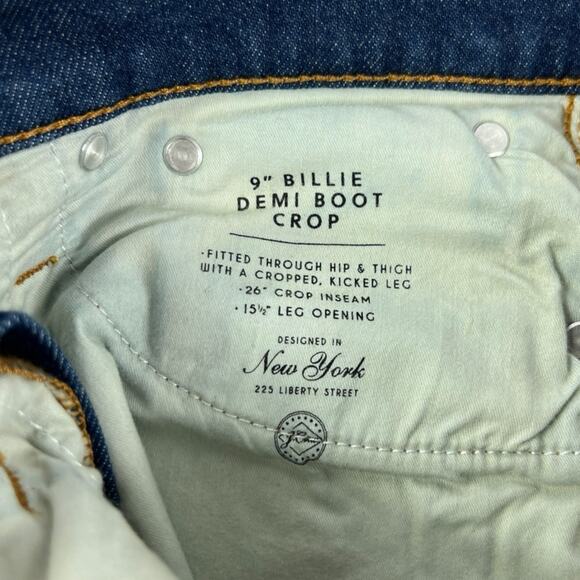 J.Crew Billie Demi-Boot Crop Jean in Lantern Wash Size 27 - Picture 6 of 8